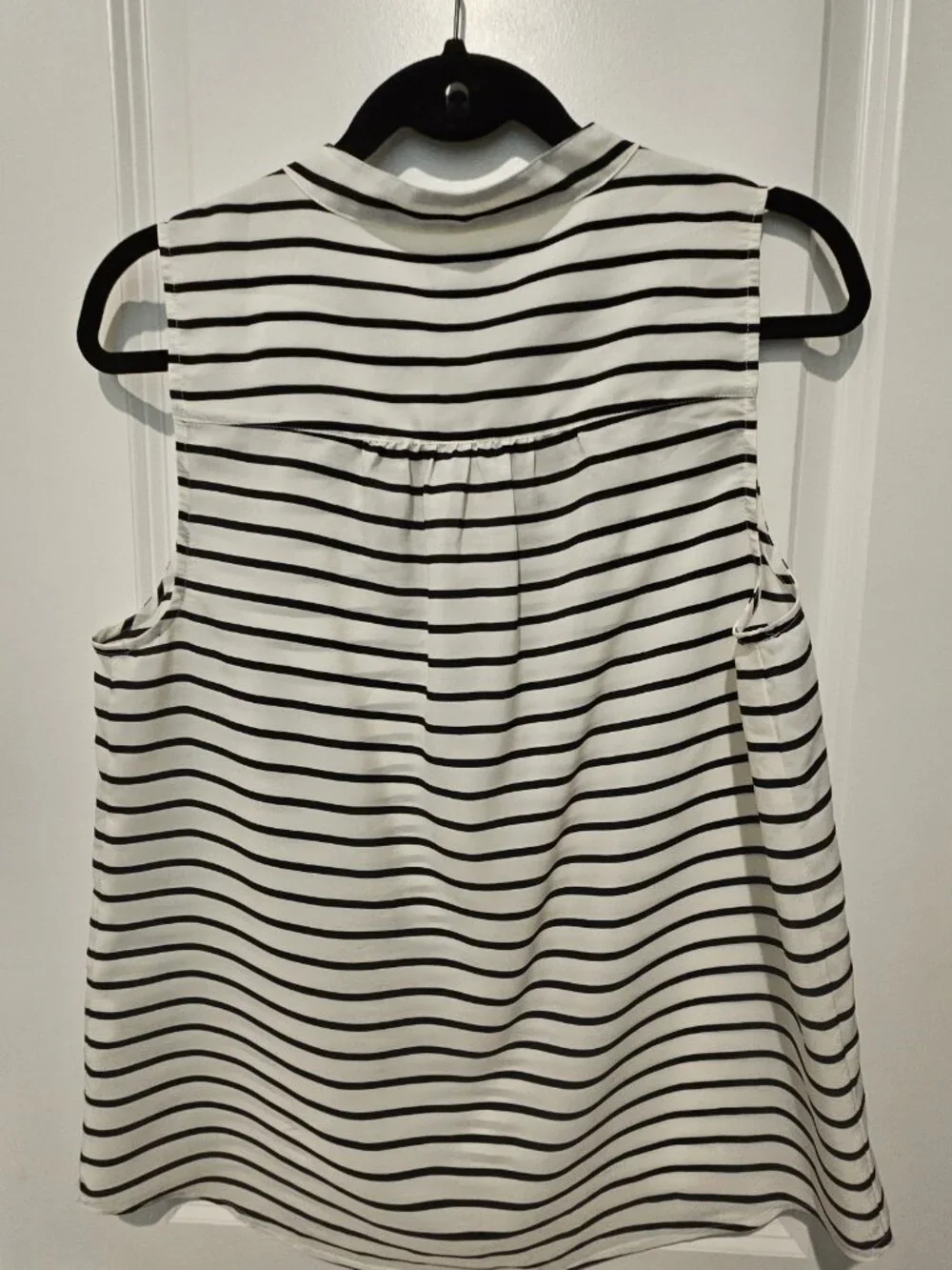 J Crew black & white top, 12